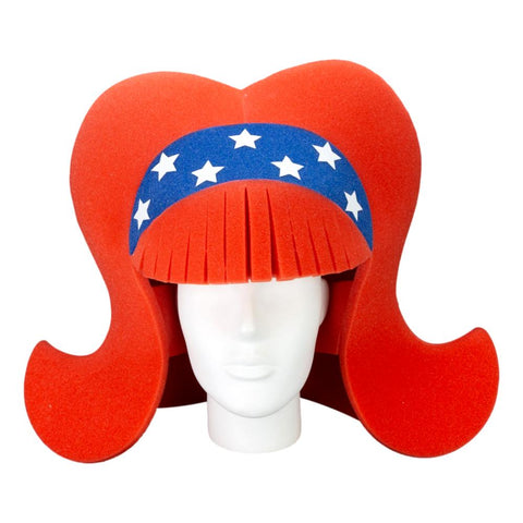Patriotic Headband Wig - Foam Party Hats Inc