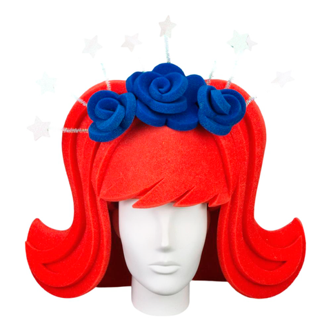 Stars Simple Wig - Foam Party Hats Inc