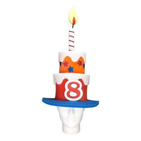 Kid's Birthday Cake Hat (Boy) - Foam Party Hats Inc