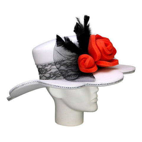 Vintage Flower Pamela - Foam Party Hats Inc
