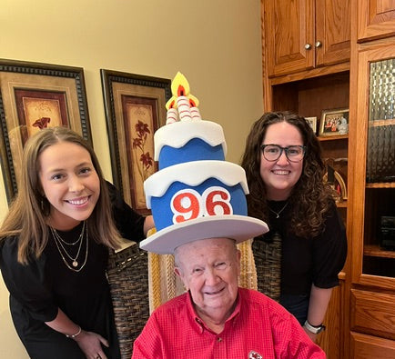 Foam birthday cake hat