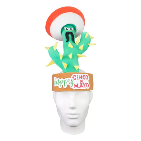 Cinco de Mayo Cactus Headband - Foam Party Hats Inc