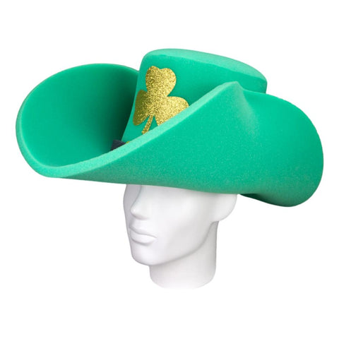 Hat Wig Giant Patrick's Day Foam Cowboy Hat Shamrock Party