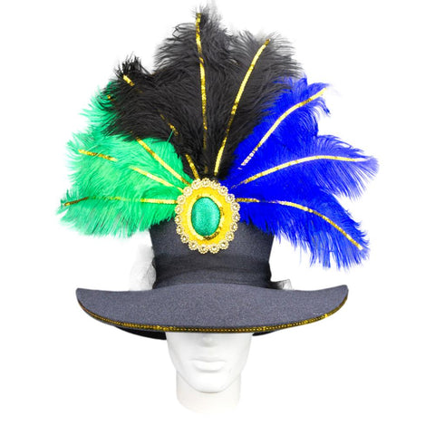Mardi Gras Feathers Hat - Foam Party Hats Inc