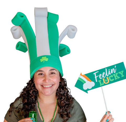 St. Patrick's Jester Rollers Hat - Foam Party Hats Inc