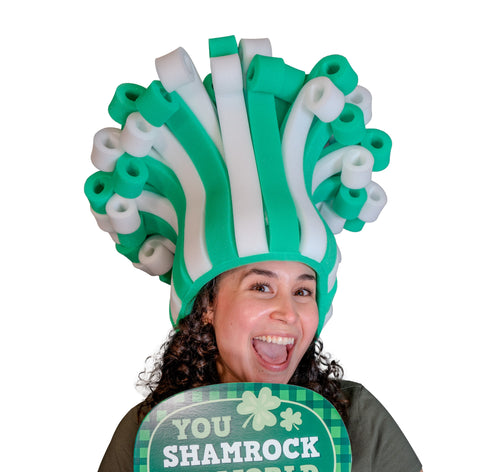St. Patrick´s Rainbow Wig Hat - Foam Party Hats Inc