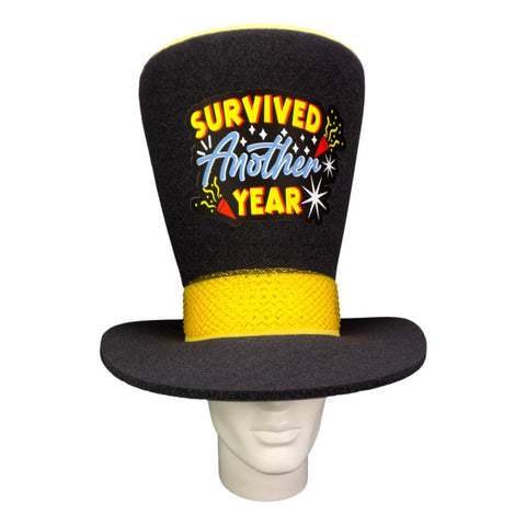 Survived Another Year Wide Top Hat