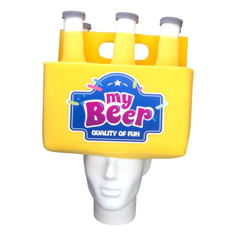 Beer Six Pack Hat - Foam Party Hats Inc