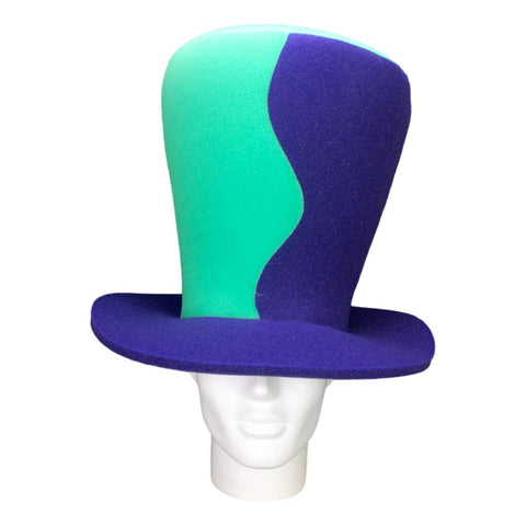 2 Colors Wide Top Hat - Foam Party Hats Inc