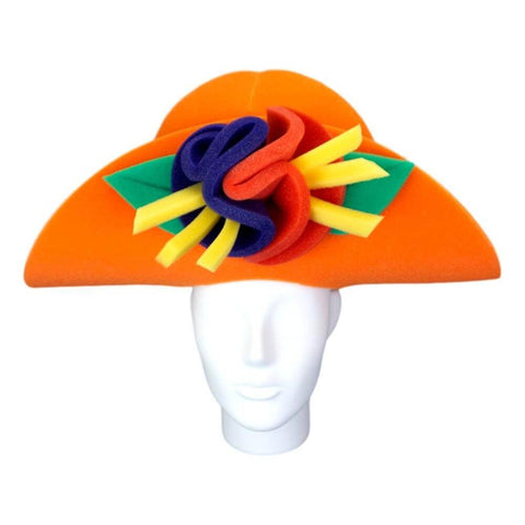 Round Flowers Lady Hat - Foam Party Hats Inc