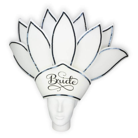 Lotus Flower Bride Crown - Foam Party Hats Inc