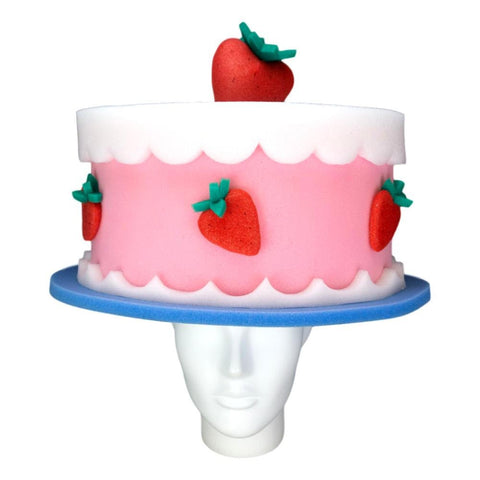 Strawberry Cake Hat - Foam Party Hats Inc