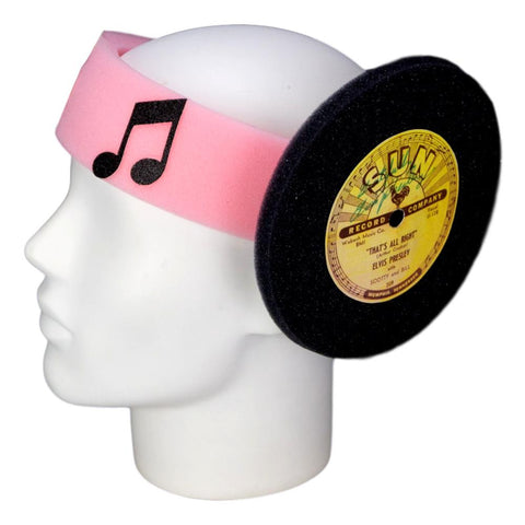 Vinyl Record Headband - Foam Party Hats Inc