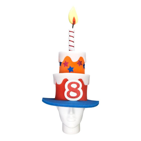 Kid's Birthday Cake Hat (Boy) - Foam Party Hats Inc