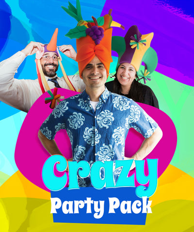 Crazy Party Hats Pack (20 Hats & 20 Headbands) - Foam Party Hats Inc