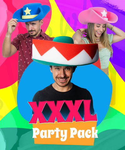 Ultimate XXXL Party Hats Pack (50 Hats & 50 Headbands) - Foam Party Hats Inc
