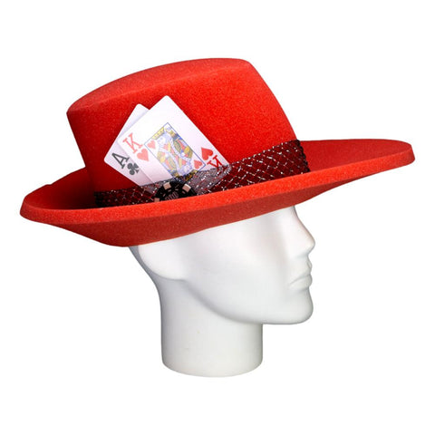 Gangster Lady Poker Hat - Foam Party Hats Inc