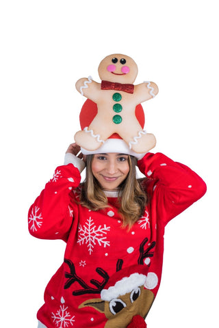Gingerbread Man Hat - Foam Party Hats Inc