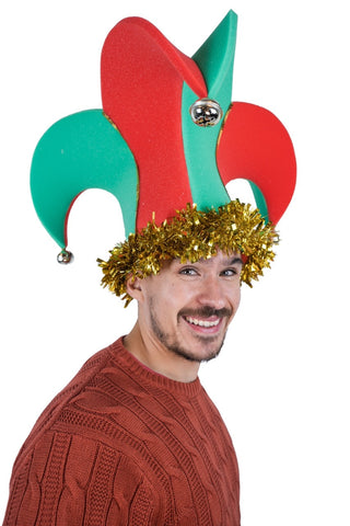 Christmas Jester Hat - Foam Party Hats Inc