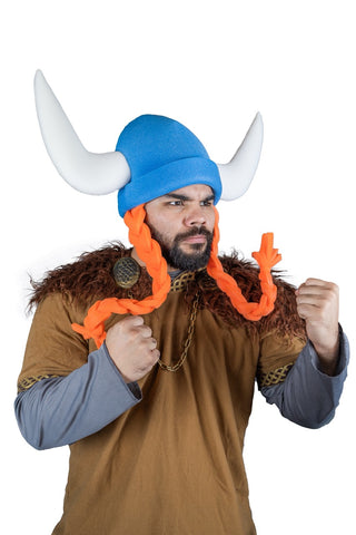 Viking with Braids Hat - Foam Party Hats Inc