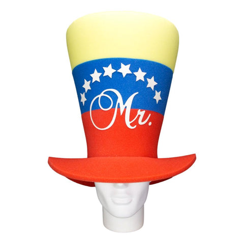 Mr. Venezuela Wide Top Hat - Foam Party Hats Inc
