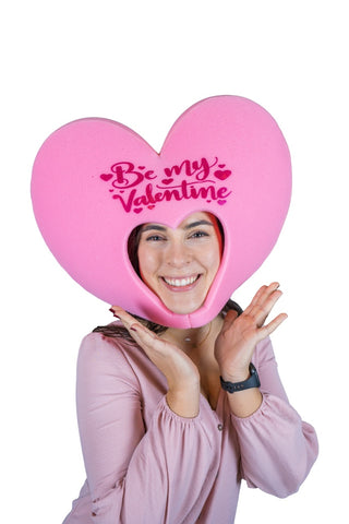 Pink Heart Valentine’s Day Hat - Foam Party Hats Inc