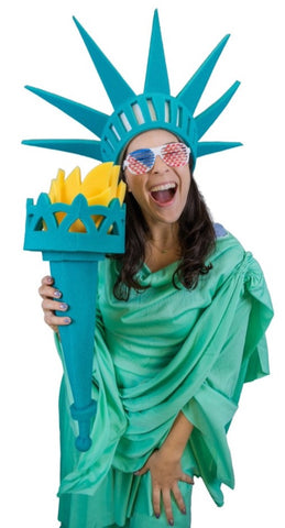 Statue of Liberty Headband and Torch - Foam Party Hats Inc