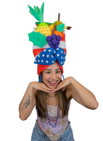 USA Carmen Miranda Hat - Foam Party Hats Inc