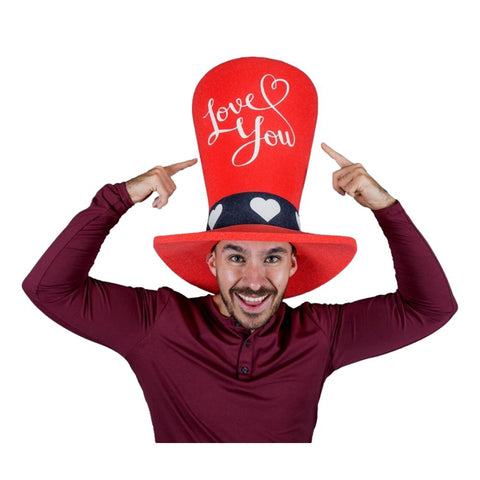 Valentine’s Day Wide Top Hat - Foam Party Hats Inc