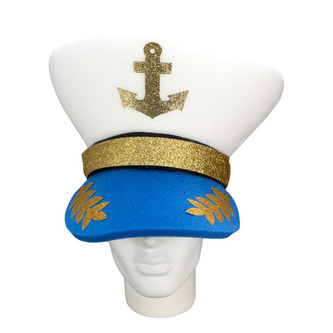 Giant Captain Hat - Ocean Party Hat, Beach Deco Hat