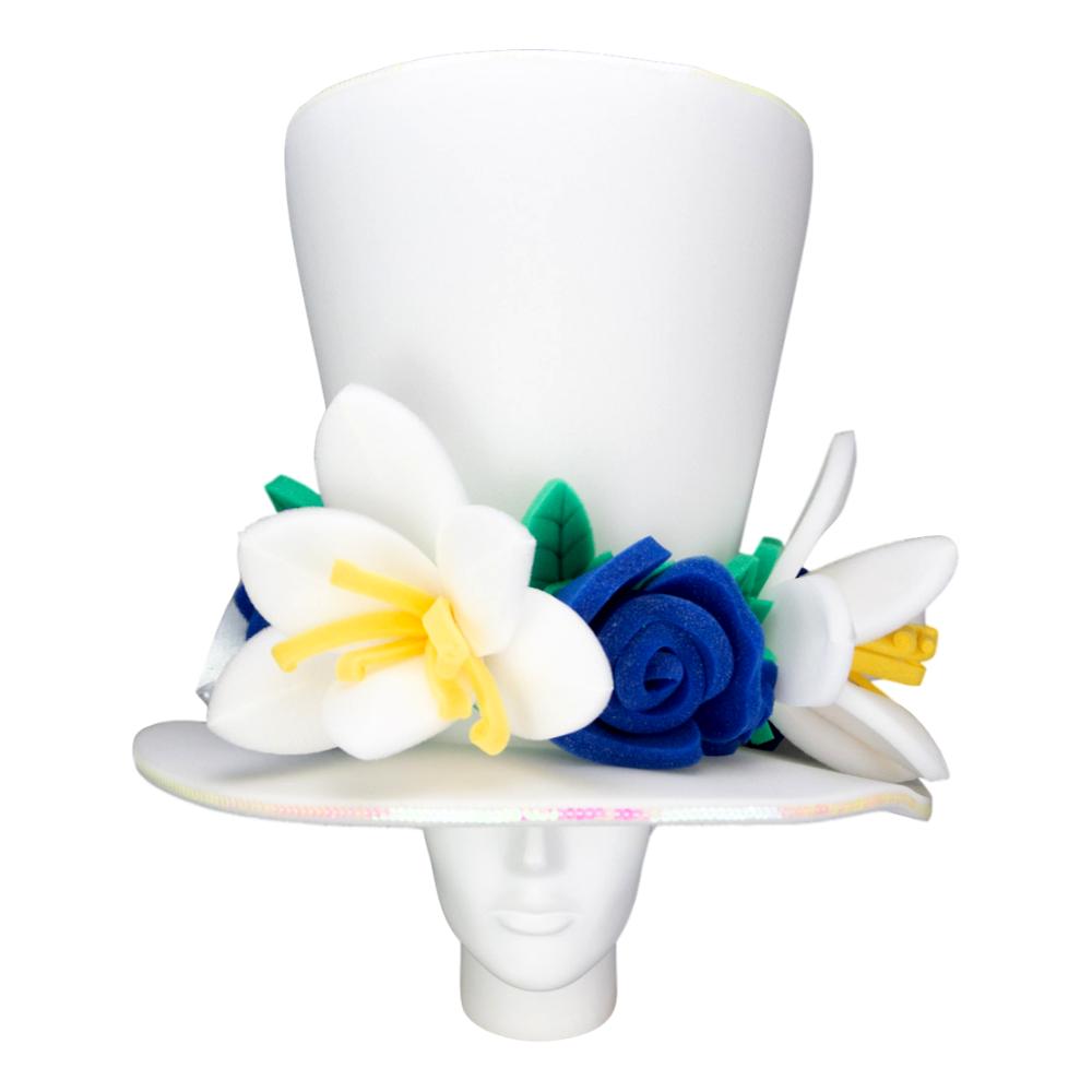 Lilies Roses Bride Hat Bridal Party, Wedding Party |Foam Party Hat