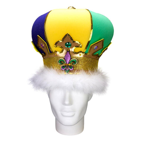 Mardi Gras King Crown - Foam Party Hats Inc
