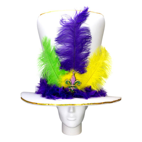 Mardi Gras Bride Hat - Foam Party Hats Inc