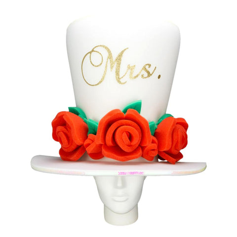 Mrs. Roses Bride Hat - Foam Party Hats Inc