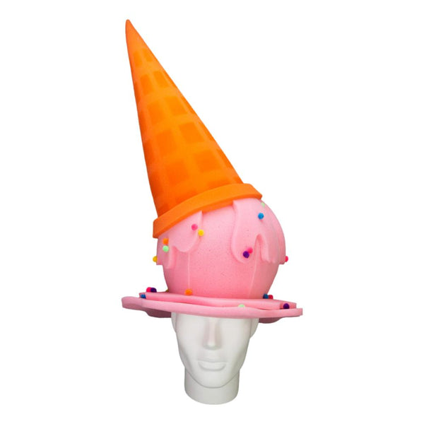 Ice Cream Cone Hat - Ice Cream Party, Handmade Hat | Foam  display picture 3