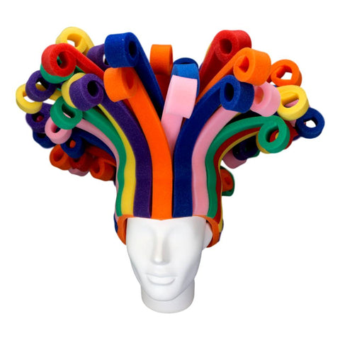 Rainbow Wig - Foam Party Hats Inc