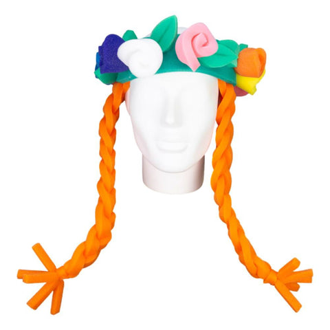 Roses & Braids Headband - Foam Party Hats Inc