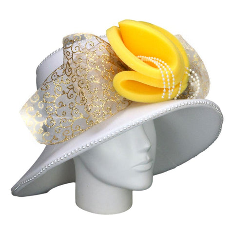 Vintage Round Flowers Hat - Foam Party Hats Inc